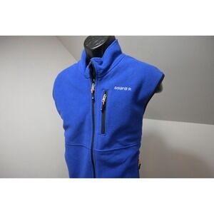 Solaris Fleece Vest Mens XL Blue Full Zip Sleeveless Jacket Excellent